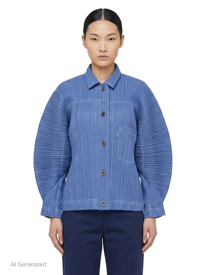 Cotton Denim | Pleats Please Issey Miyake | Club21 - front