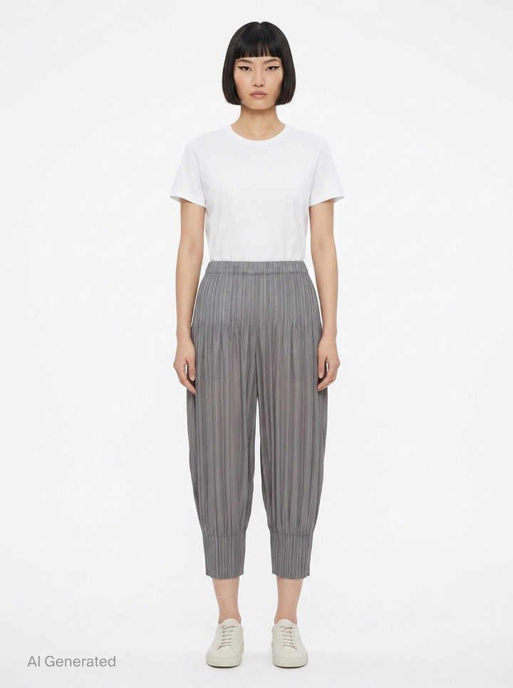 Fluffy Basics Pleated Pants | Pleats Please Issey Miyake | Club21 - front