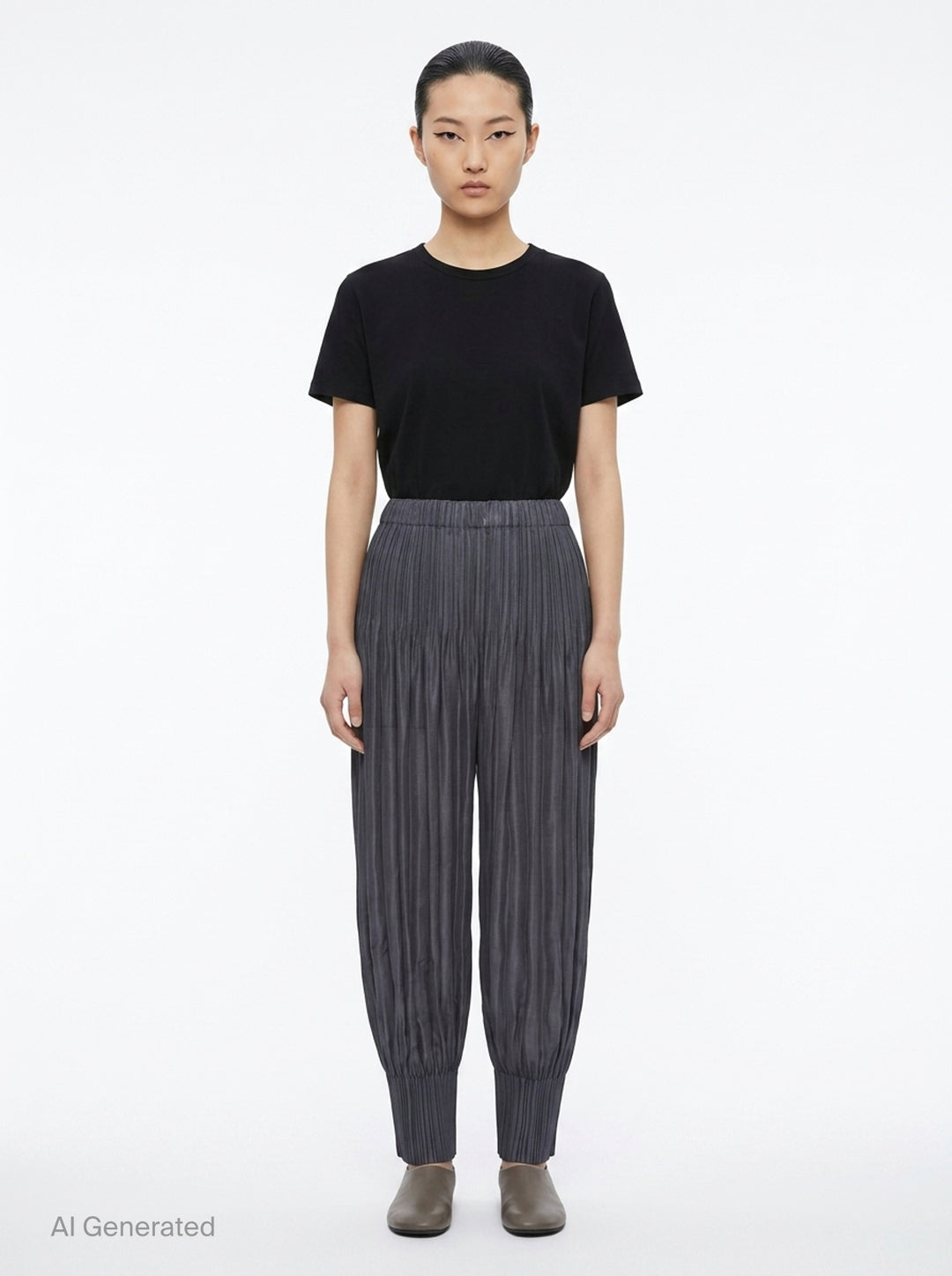 Fluffy Basics Pleated Pants | Pleats Please Issey Miyake | Club21 - front