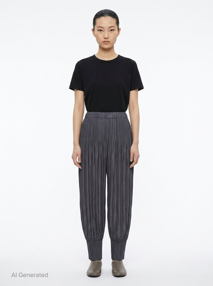 Fluffy Basics Pleated Pants | Pleats Please Issey Miyake | Club21 - front