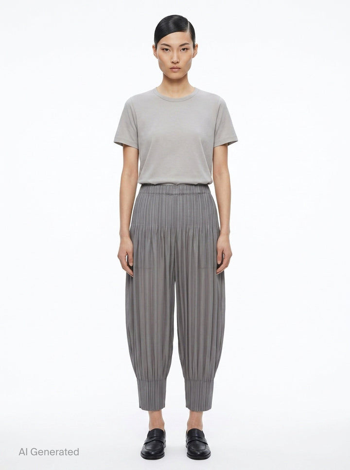 Fluffy Basics Pleated Pants | Pleats Please Issey Miyake | Club21 - front