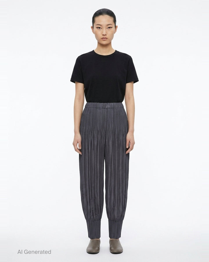 Fluffy Basics Pleated Pants | Pleats Please Issey Miyake | Club21 - front