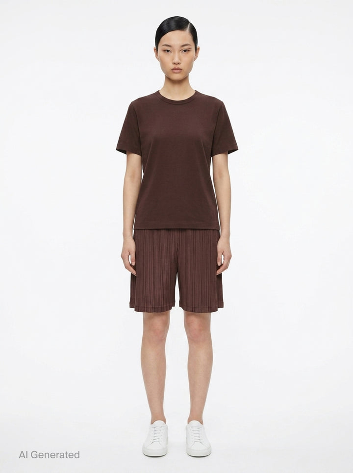 Loop Pleated Shorts | Pleats Please Issey Miyake | Club21 - front