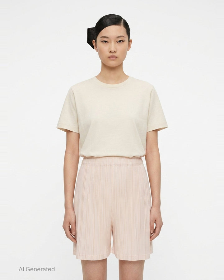 Loop Pleated Shorts | Pleats Please Issey Miyake | Club21 - front
