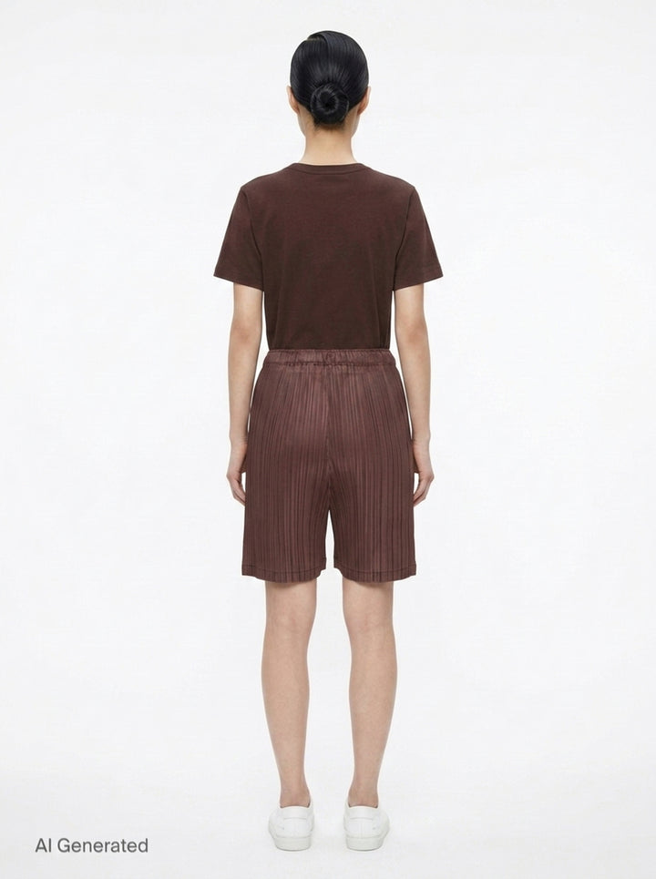 Loop Pleated Shorts | Pleats Please Issey Miyake | Club21 - back