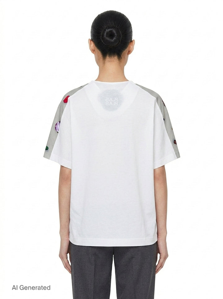 Menu Print T-Shirt | Pleats Please Issey Miyake | Club21 - back