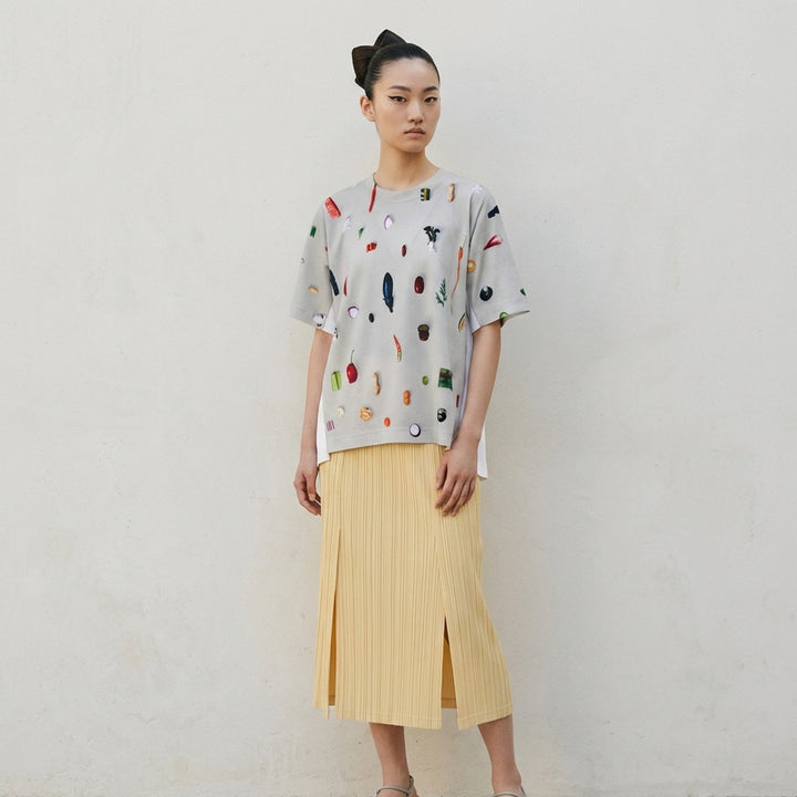 Menu Print T-Shirt | Pleats Please Issey Miyake | Club21 - lifestyle