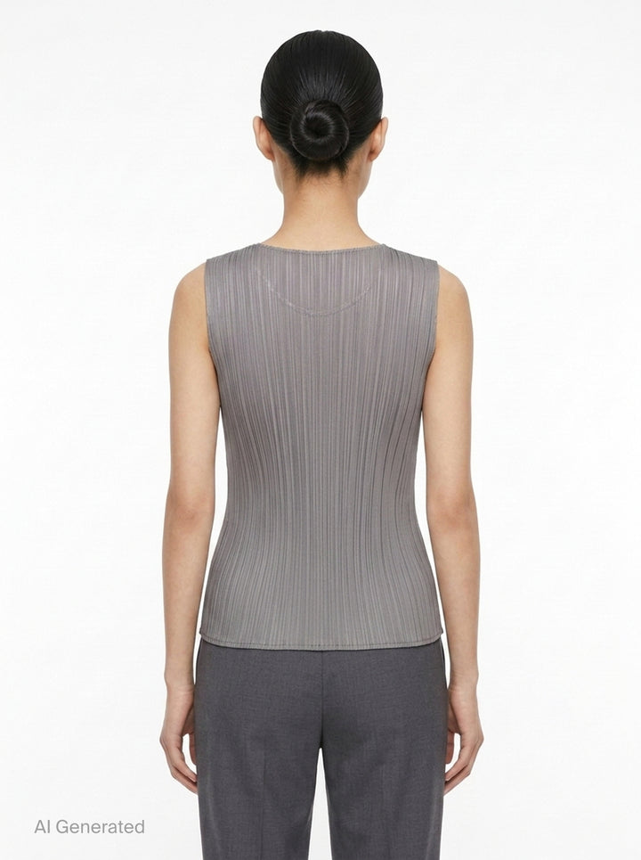 Pleated Basic Tank Top | Pleats Please Issey Miyake | Club21 - back