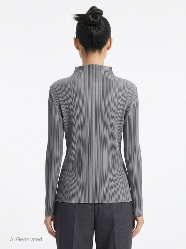 Pleated Long Sleeve Top | Pleats Please Issey Miyake | Club21 - back