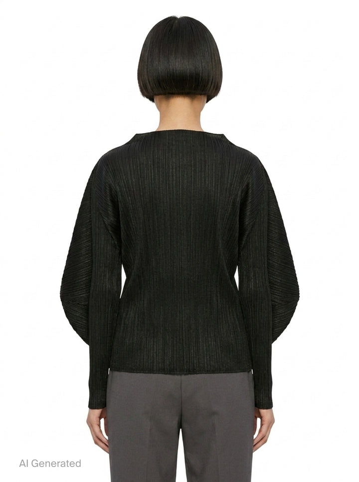 Pleated Long Sleeve Top | Pleats Please Issey Miyake | Club21 - back
