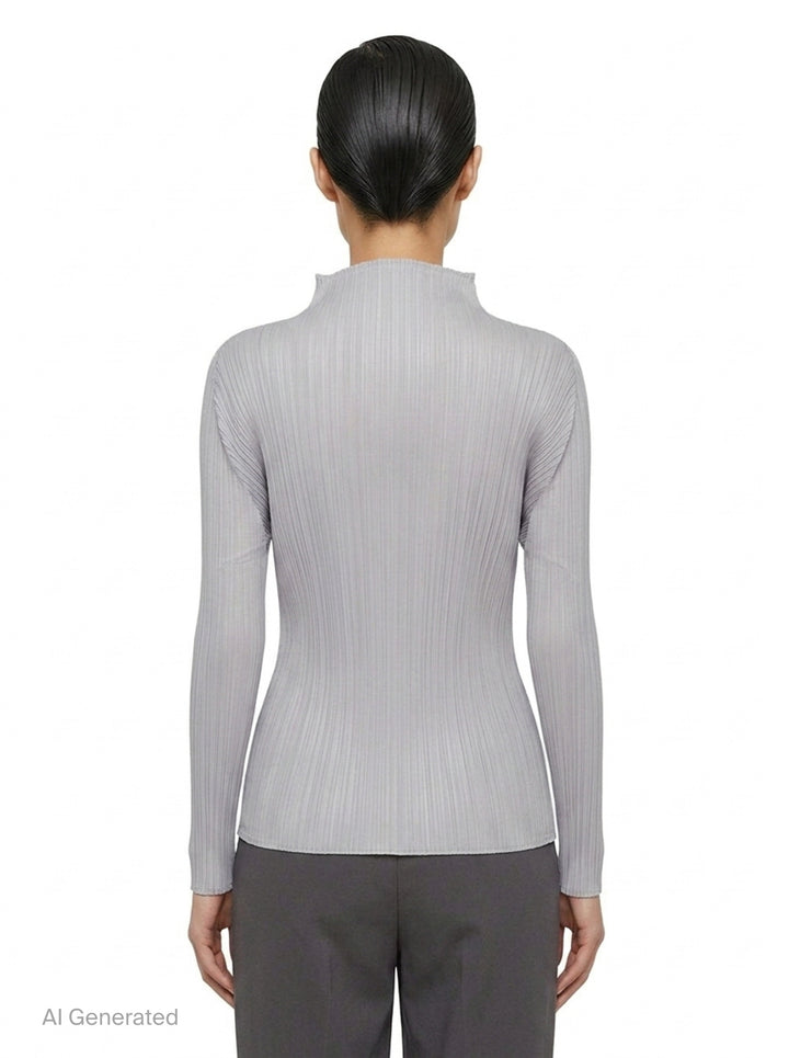 Pleated Turtleneck Top | Pleats Please Issey Miyake | Club21 - back