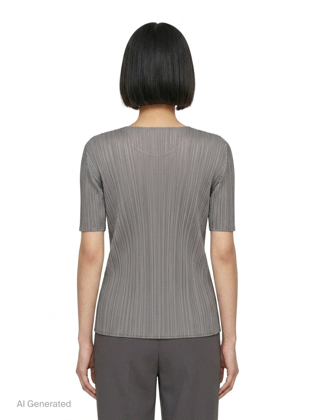 Short Sleeve Pleated Top | Pleats Please Issey Miyake | Club21 - back