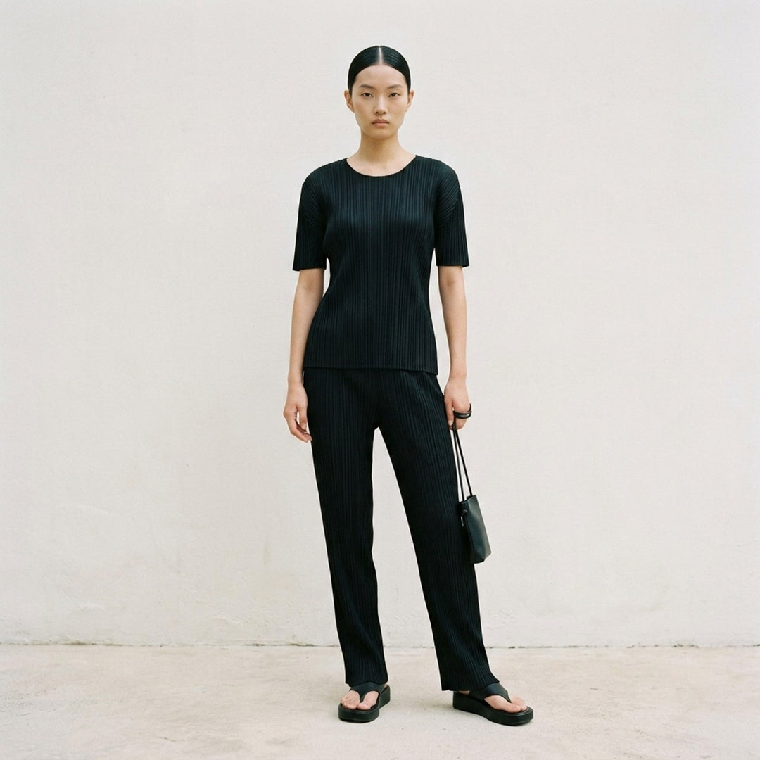 Short Sleeve Pleated Top | Pleats Please Issey Miyake | Club21 - lifestyle