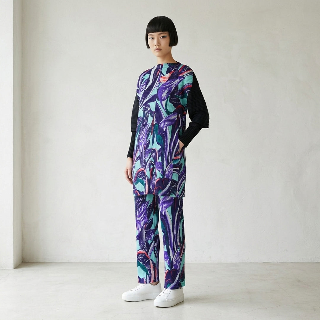 Tardivo Pleated Pants | Pleats Please Issey Miyake | Club21 - lifestyle