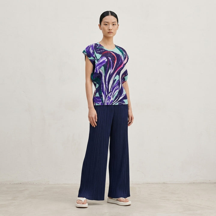 Tardivo Pleated Print Top | Pleats Please Issey Miyake | Club21 - lifestyle