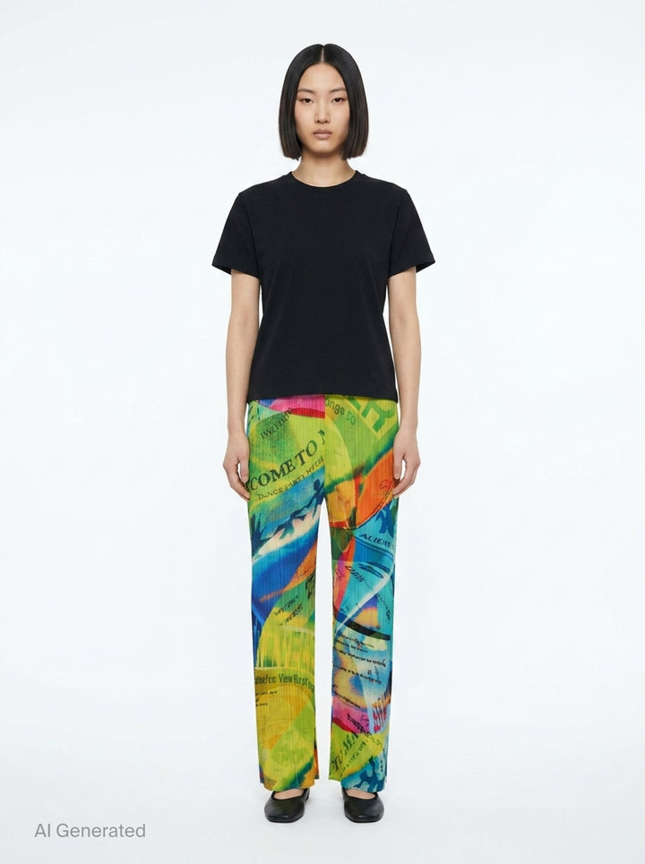 Voyager Pleated Pants | Pleats Please Issey Miyake | Club21 - front