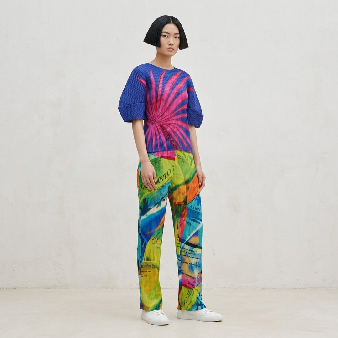 Voyager Pleated Pants | Pleats Please Issey Miyake | Club21 - lifestyle