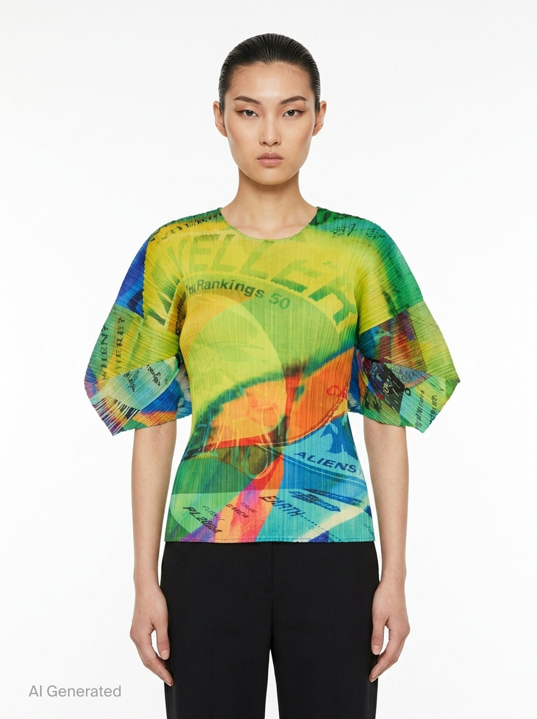 Voyager Pleated Top | Pleats Please Issey Miyake | Club21 - front
