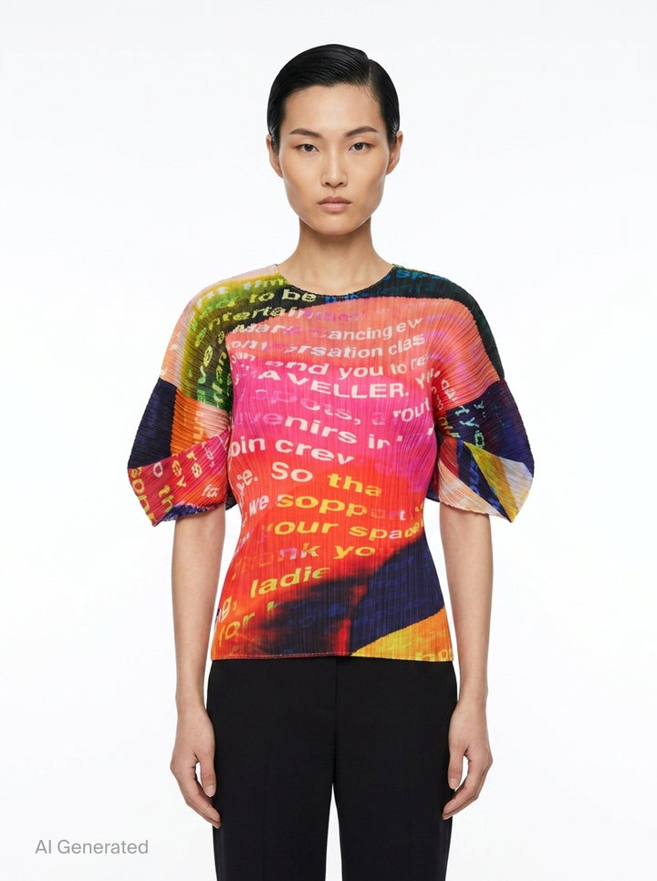 Voyager Pleated Top | Pleats Please Issey Miyake | Club21 - front
