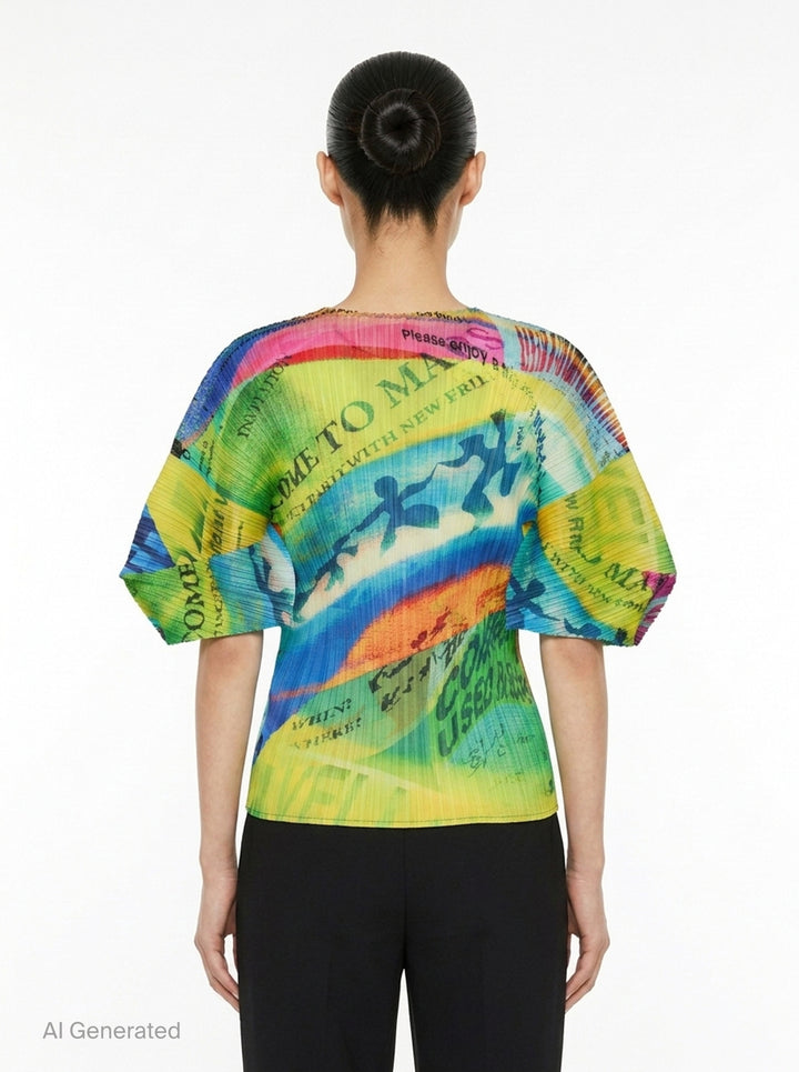 Voyager Pleated Top | Pleats Please Issey Miyake | Club21 - back