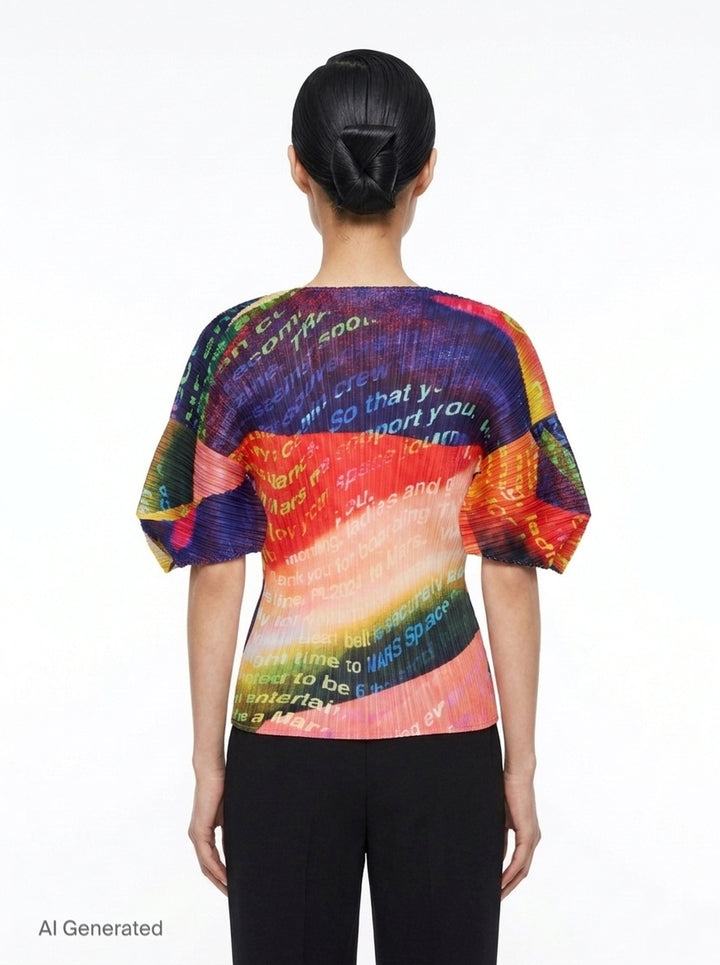 Voyager Pleated Top | Pleats Please Issey Miyake | Club21 - back
