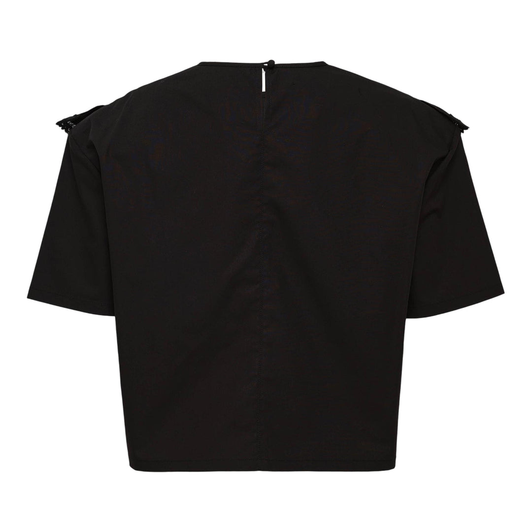 Club21 - pushBUTTON - Black Push Skull Smile Blouse - BLOUSES - Black