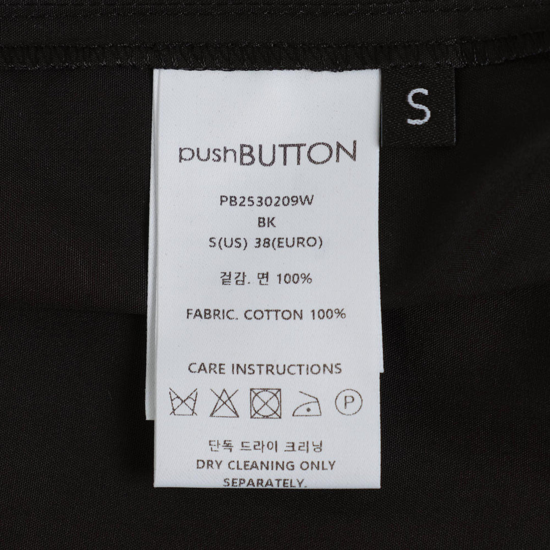 Club21 - pushBUTTON - Black Push Skull Smile Blouse - BLOUSES - Black