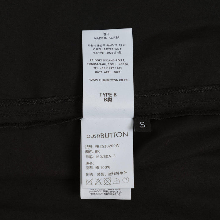 Club21 - pushBUTTON - Black Push Skull Smile Blouse - BLOUSES - Black