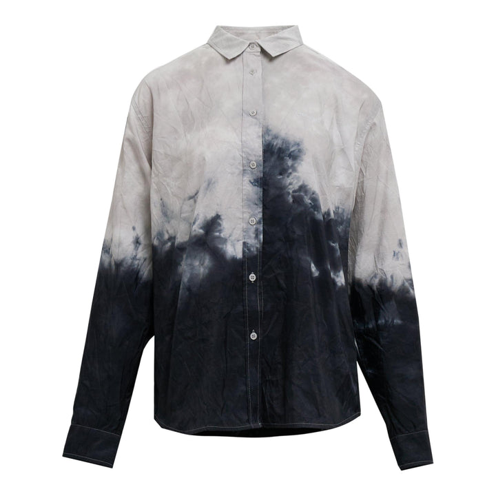 Club21 - pushBUTTON - Blue Dying Point Shirt - BLOUSES - White