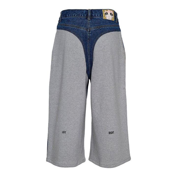 Club21 - pushBUTTON - Blue Hybrid Burmuda Jeans - JEANS - Blue