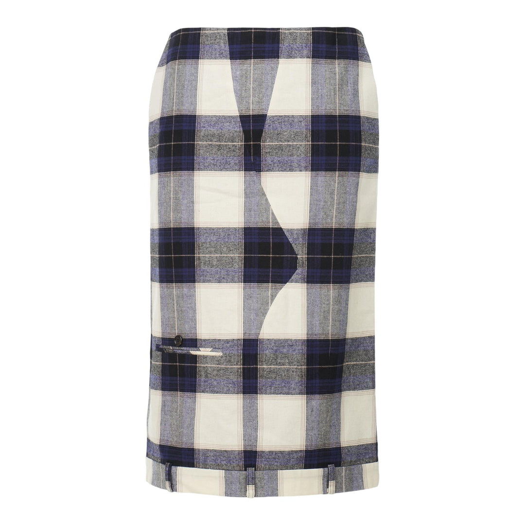 Club21 - pushBUTTON - Check Trouser Upside Down Skirt - SKIRTS - Green