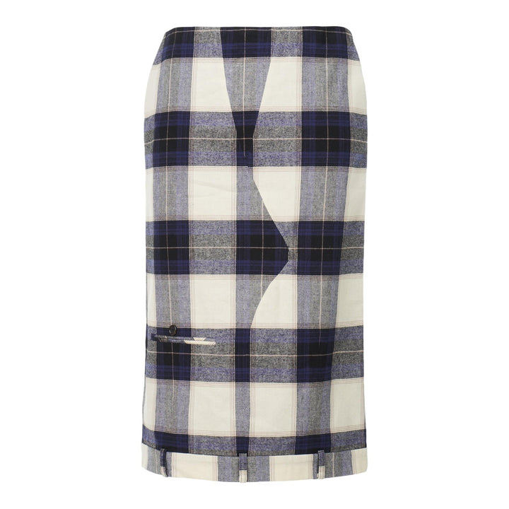 Club21 - pushBUTTON - Check Trouser Upside Down Skirt - SKIRTS - Green