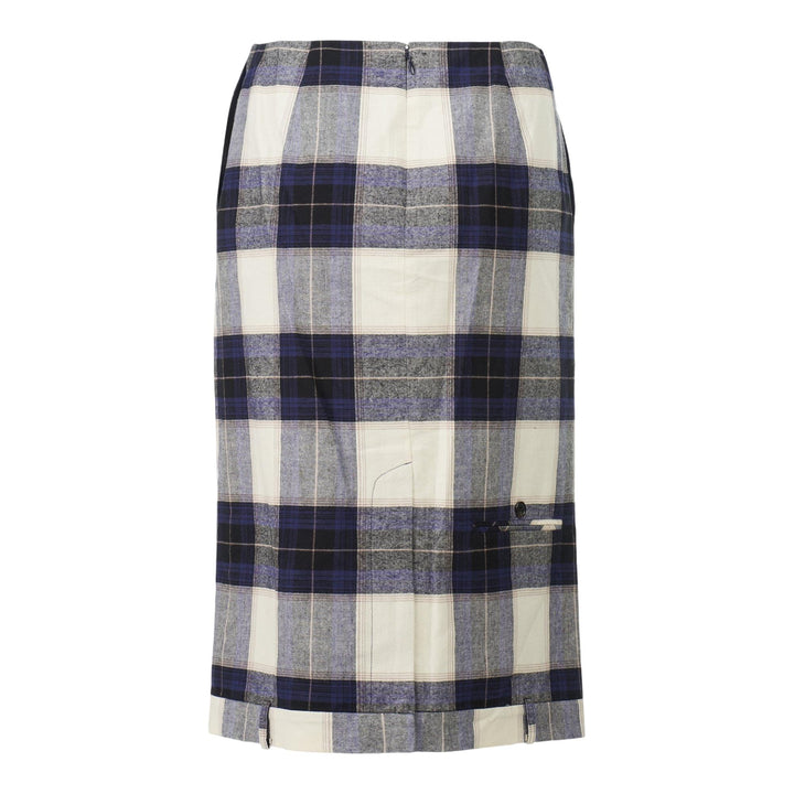 Club21 - pushBUTTON - Check Trouser Upside Down Skirt - SKIRTS - Green