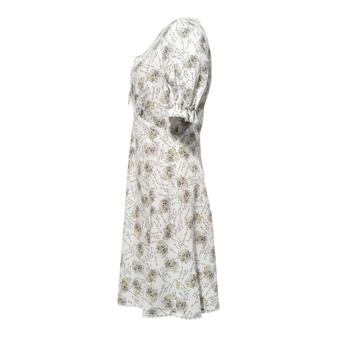 Club21 - pushBUTTON - Crying Girl Printed Lace Dress - DRESSES - White