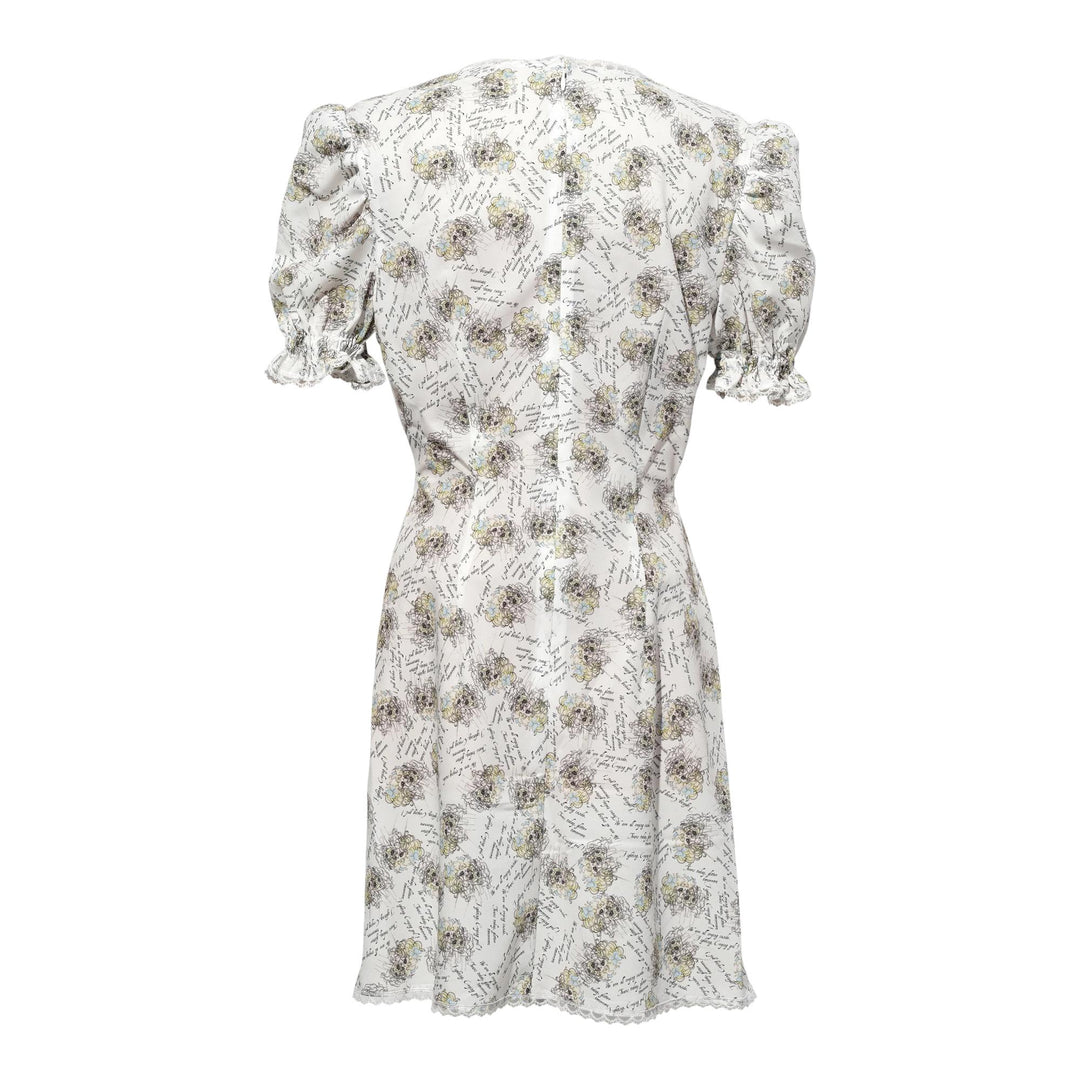 Club21 - pushBUTTON - Crying Girl Printed Lace Dress - DRESSES - White