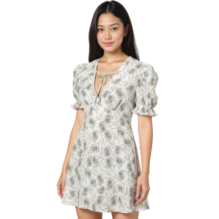Club21 - pushBUTTON - Crying Girl Printed Lace Dress - DRESSES - White