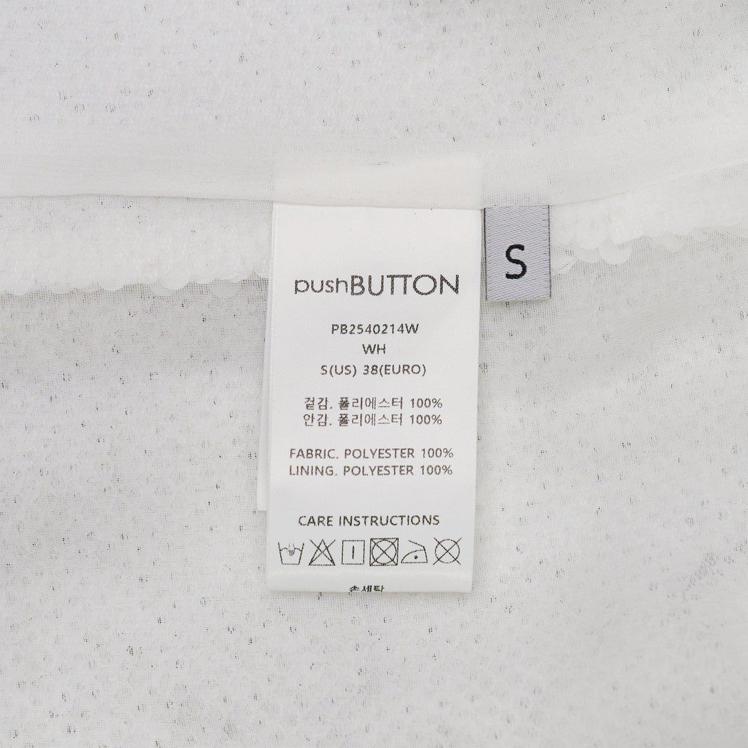 Club21 - pushBUTTON - Crying Girl Sequin Top - TEES - White