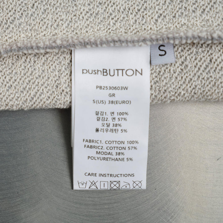 Club21 - pushBUTTON - Gray Raw Edge Zip-Up Hoodie - SWEATSHIRTS - Grey