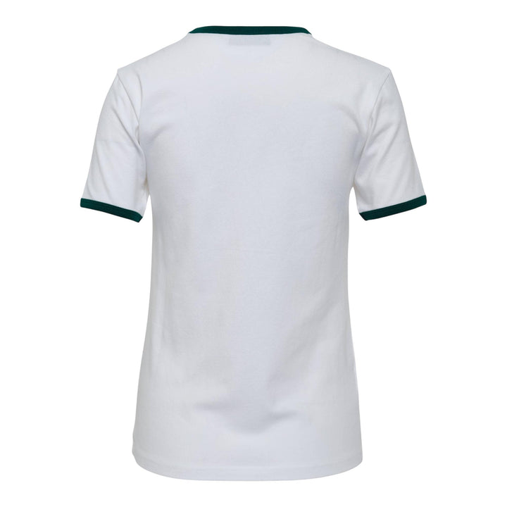 Club21 - pushBUTTON - Green Ringer T-Shirt - TEES - White