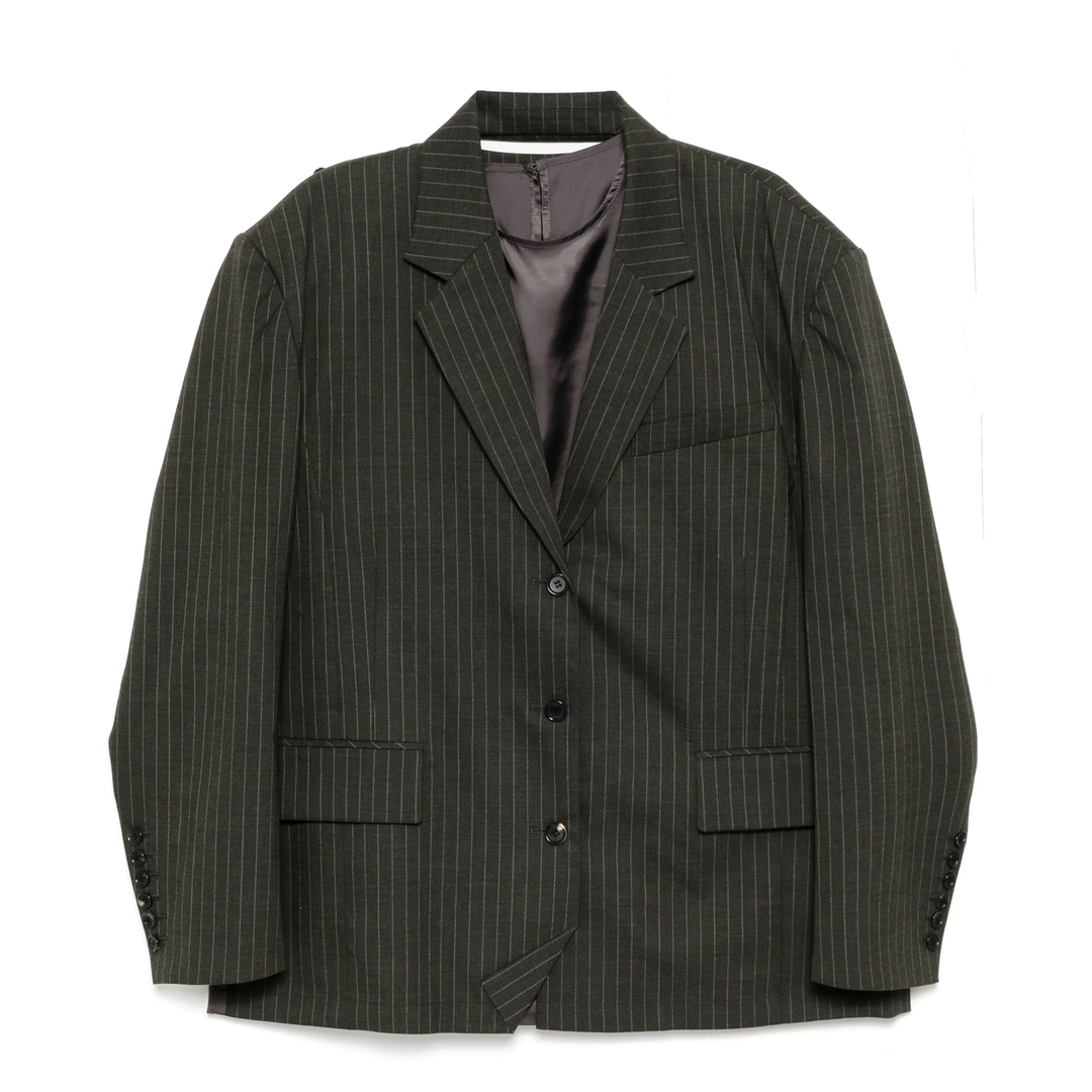 Khaki Slip Layered Jacket