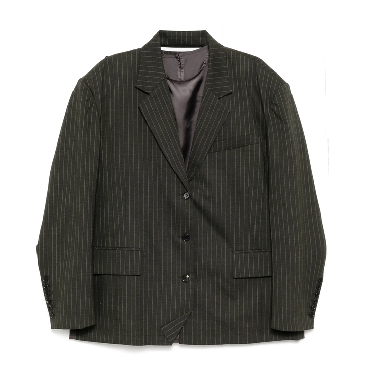 Khaki Slip Layered Jacket