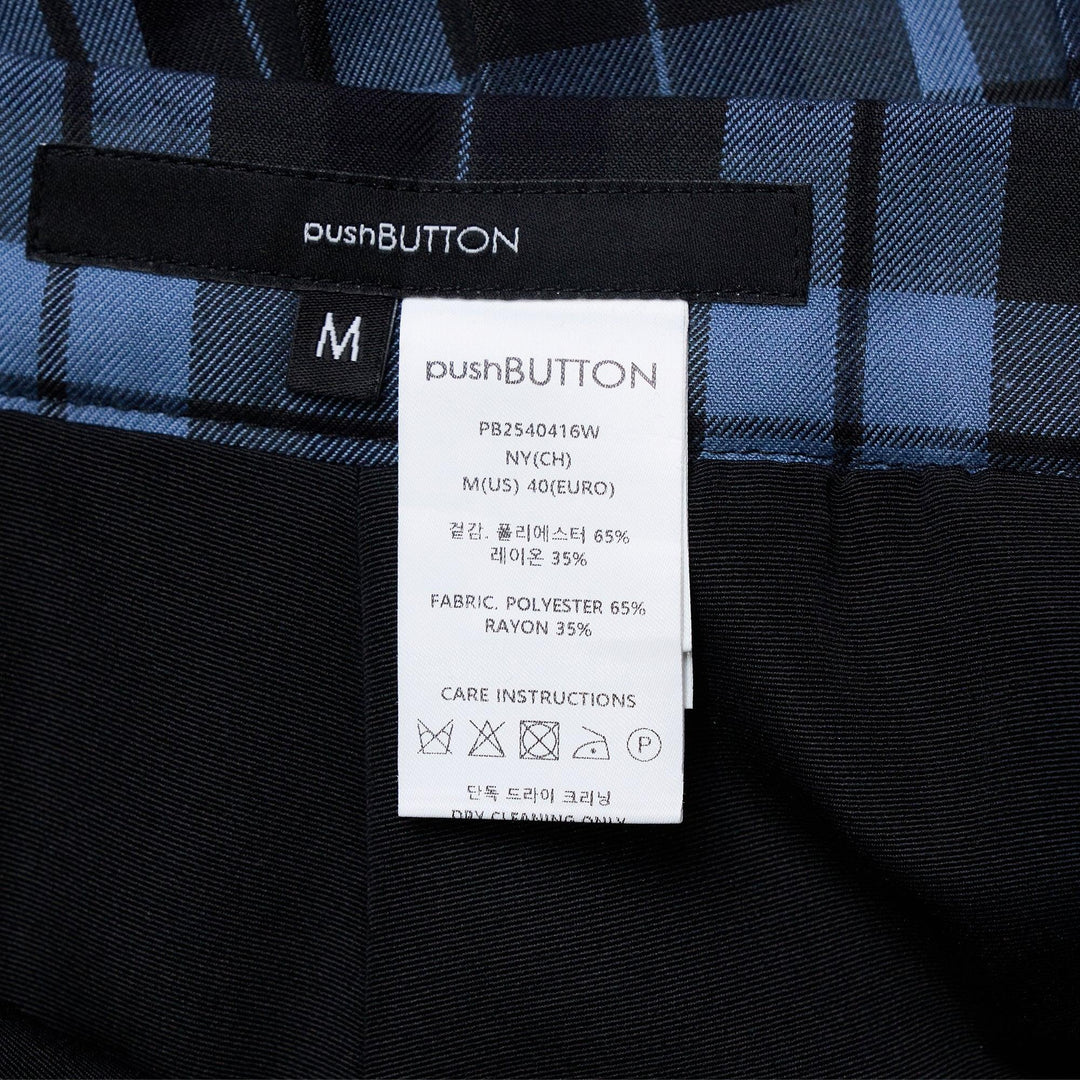 Club21 - pushBUTTON - Navy Check Volumed Micro Skort - SKIRTS - Checks
