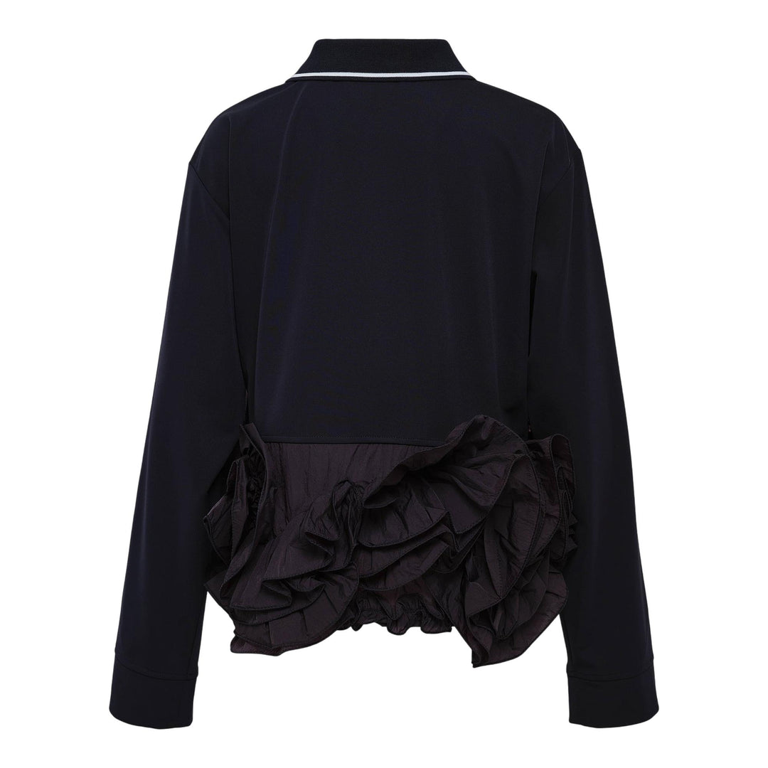 Club21 - pushBUTTON - Navy Flower Hem Top - CARDIGANS - Navy