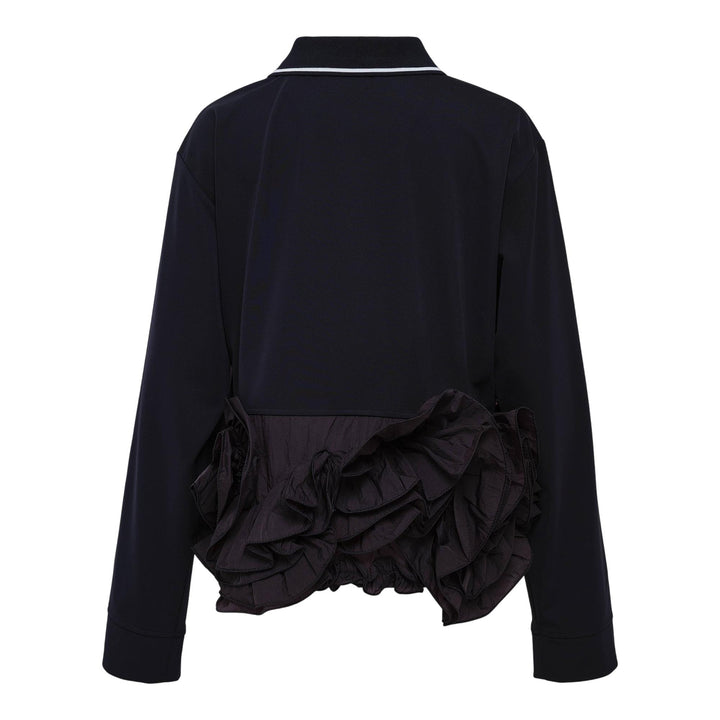 Club21 - pushBUTTON - Navy Flower Hem Top - CARDIGANS - Navy
