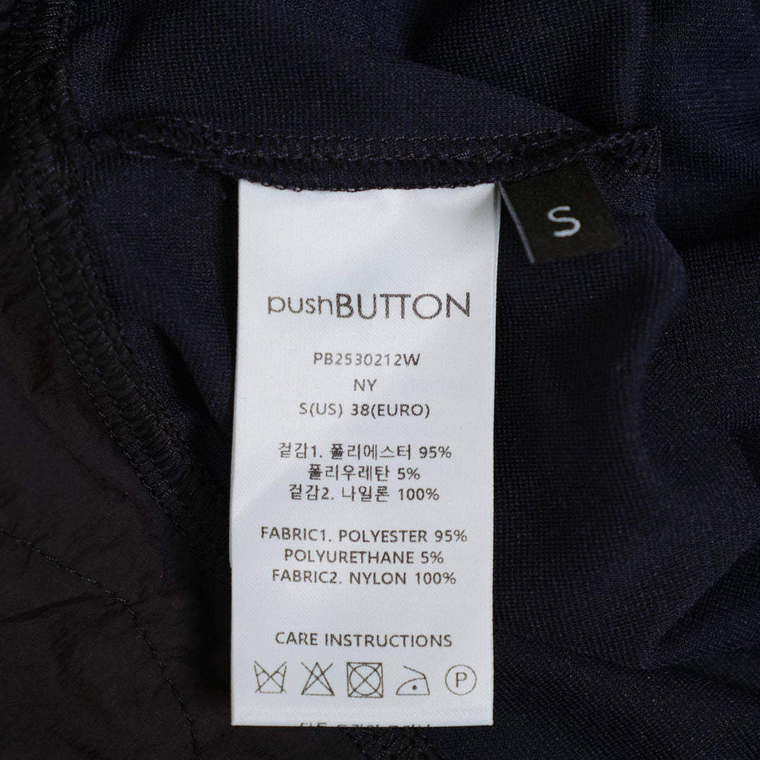 Club21 - pushBUTTON - Navy Flower Hem Top - CARDIGANS - Navy