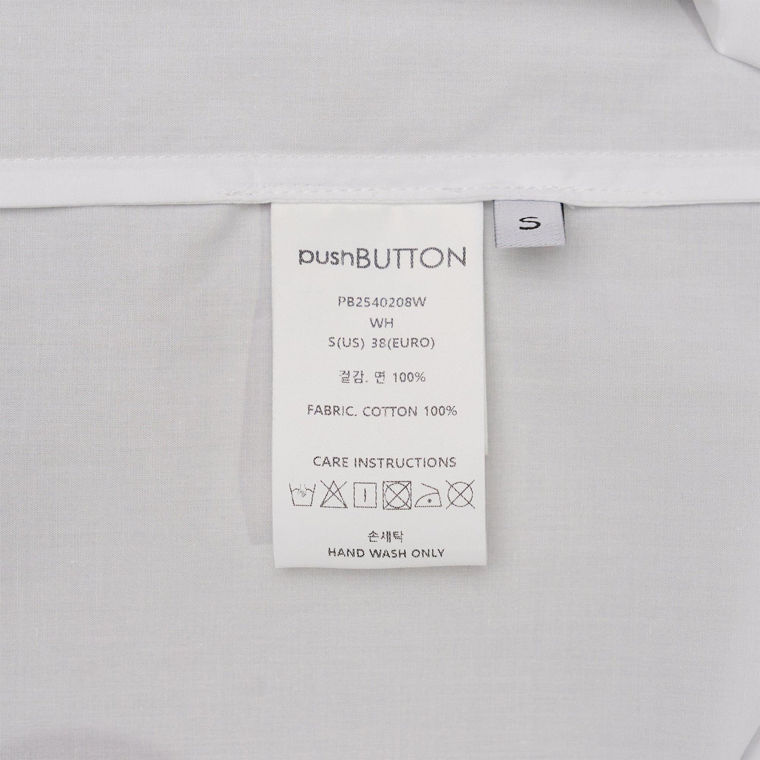 Club21 - pushBUTTON - White Bra Cubic Shirt - BLOUSES - White