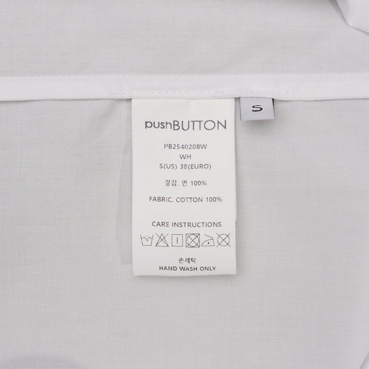 Club21 - pushBUTTON - White Bra Cubic Shirt - BLOUSES - White