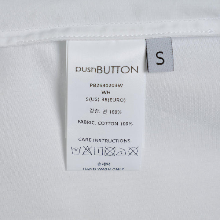 Club21 - pushBUTTON - White Flying Tie Printed Shirt - BLOUSES - White
