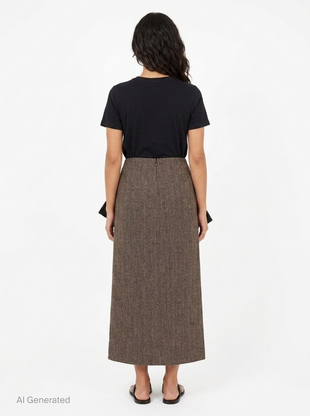 Bow Detail Draped Skirt | pushBUTTON | Club21 - back