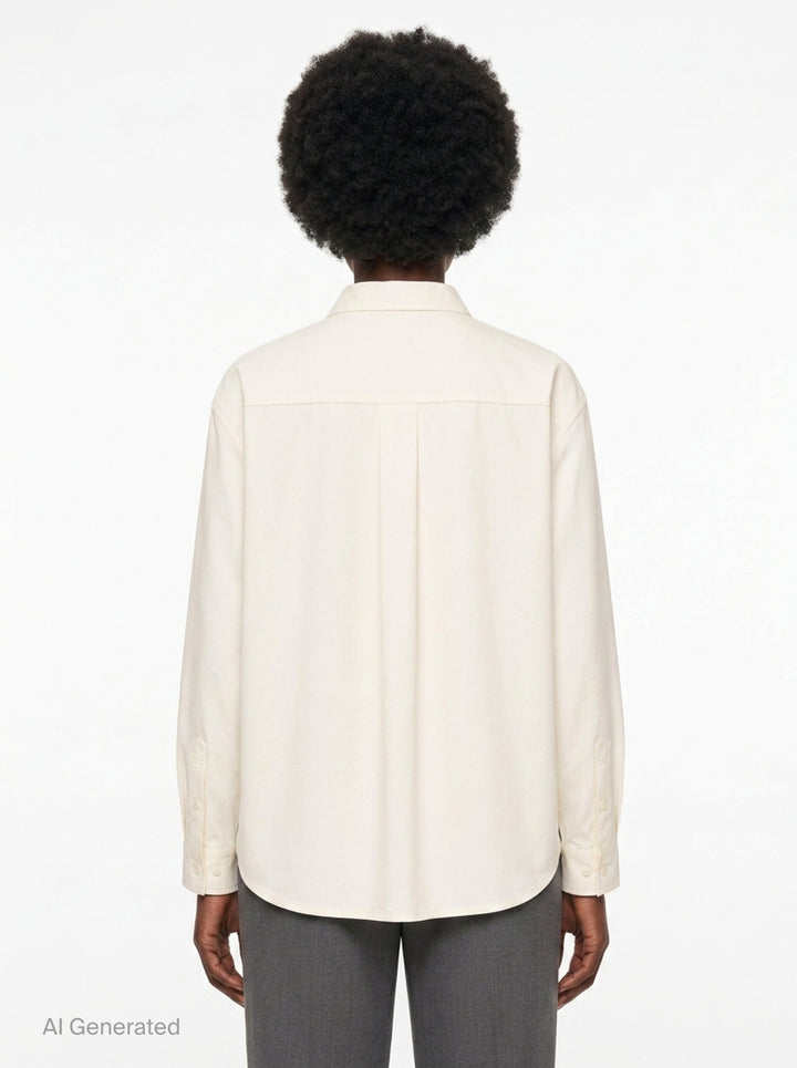 Ivory Bow Tie Shirt | pushBUTTON | Club21 - back